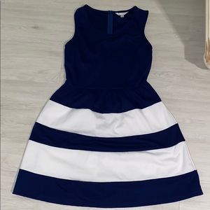 Navy Blue and White dress
